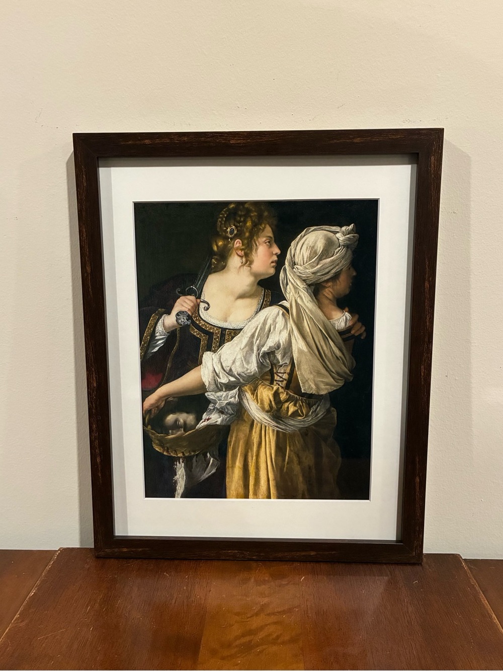 Artemisia Gentileschi Judith and Her Maidservant 12x15 Framed Print Wall Art